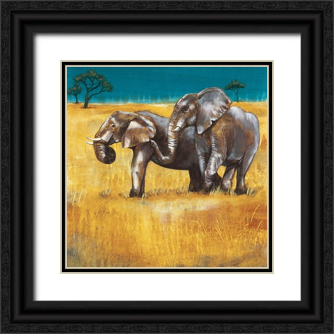 On the Plains IV Black Ornate Wood Framed Art Print with Double Matting by Werbelow, Selina