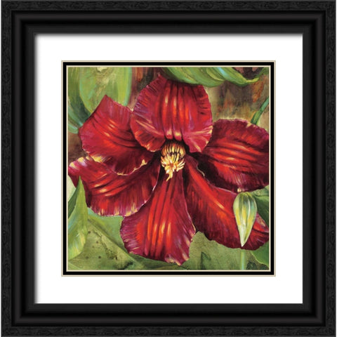 Rosa Odorada Black Ornate Wood Framed Art Print with Double Matting by Werbelow, Selina