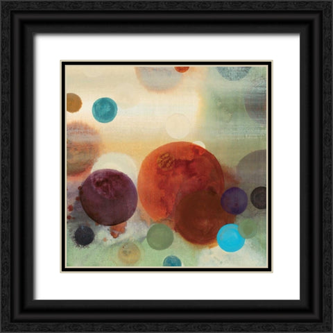 Circle Dreams I Black Ornate Wood Framed Art Print with Double Matting by Werbelow, Selina