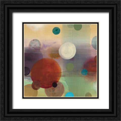 Circle Dreams II Black Ornate Wood Framed Art Print with Double Matting by Werbelow, Selina
