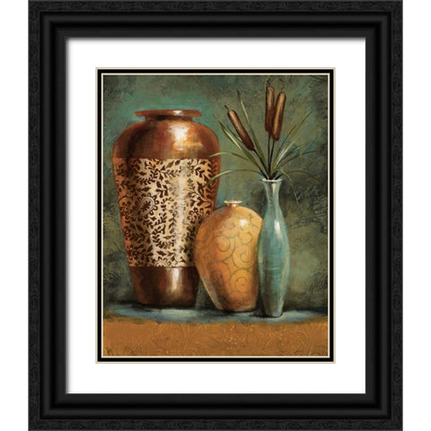 Persian Gardens I Black Ornate Wood Framed Art Print with Double Matting by Werbelow, Selina