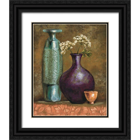 Persian Gardens II Black Ornate Wood Framed Art Print with Double Matting by Werbelow, Selina