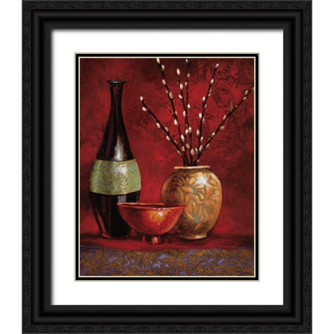 Persian Gardens III Black Ornate Wood Framed Art Print with Double Matting by Werbelow, Selina