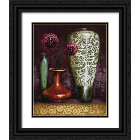 Persian Gardens IV Black Ornate Wood Framed Art Print with Double Matting by Werbelow, Selina
