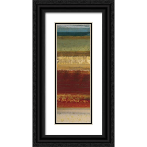 Serrate II Black Ornate Wood Framed Art Print with Double Matting by Werbelow, Selina