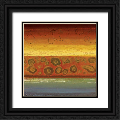 Alegre II Black Ornate Wood Framed Art Print with Double Matting by Werbelow, Selina