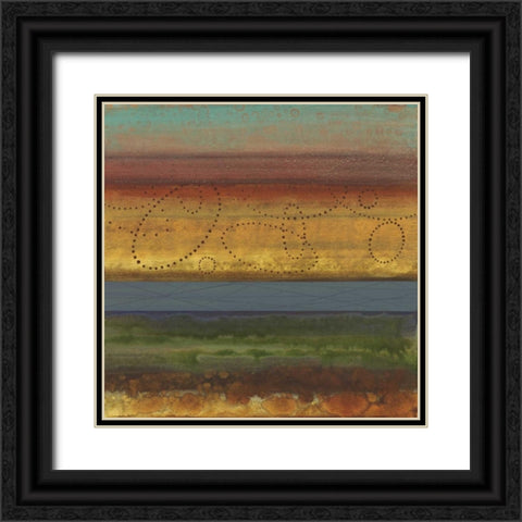 Bailando I Black Ornate Wood Framed Art Print with Double Matting by Werbelow, Selina