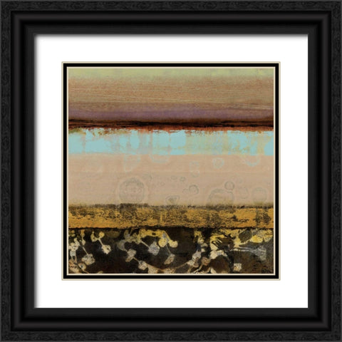 Elemental I Black Ornate Wood Framed Art Print with Double Matting by Werbelow, Selina