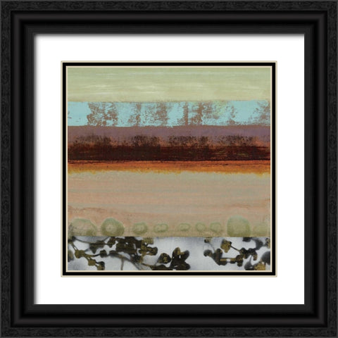 Elemental II Black Ornate Wood Framed Art Print with Double Matting by Werbelow, Selina