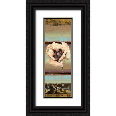 Elemental Poppy I Black Ornate Wood Framed Art Print with Double Matting by Werbelow, Selina