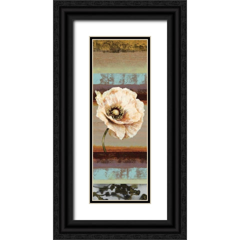 Elemental Poppy II Black Ornate Wood Framed Art Print with Double Matting by Werbelow, Selina