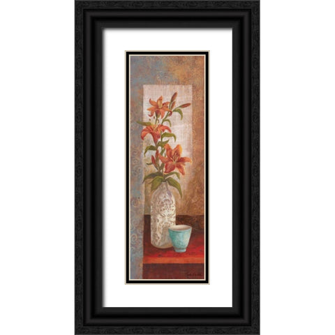Spiced Jewels I Black Ornate Wood Framed Art Print with Double Matting by Wacaster, Linda