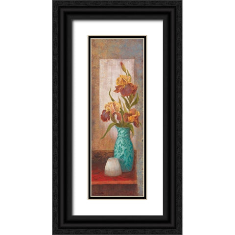 Spiced Jewels II Black Ornate Wood Framed Art Print with Double Matting by Wacaster, Linda