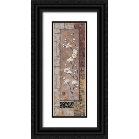 Peace Black Ornate Wood Framed Art Print with Double Matting by Wacaster, Linda