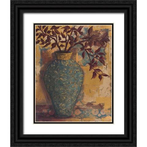 Autumn Arranged I Black Ornate Wood Framed Art Print with Double Matting by Wacaster, Linda