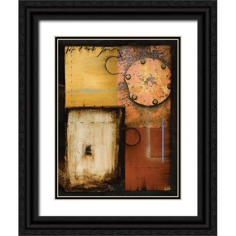 Invention II Black Ornate Wood Framed Art Print with Double Matting by Zelda