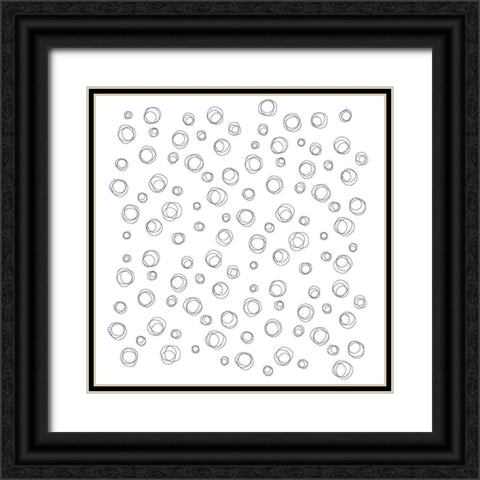 Aerial Spiros Black Ornate Wood Framed Art Print with Double Matting by Art Licensing Studio