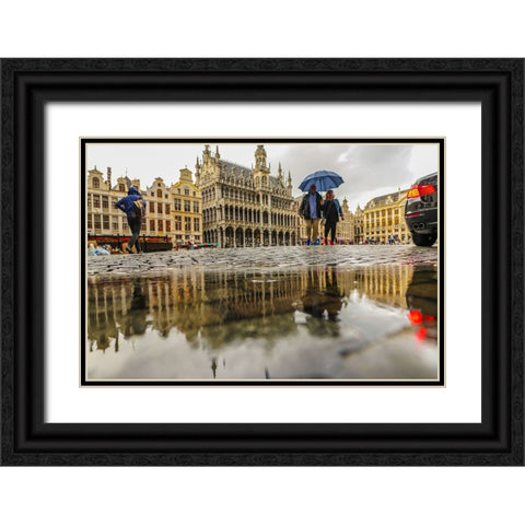 BEN08855 Black Ornate Wood Framed Art Print with Double Matting by Heine, Ben