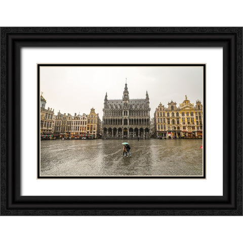 BEN08913 Black Ornate Wood Framed Art Print with Double Matting by Heine, Ben