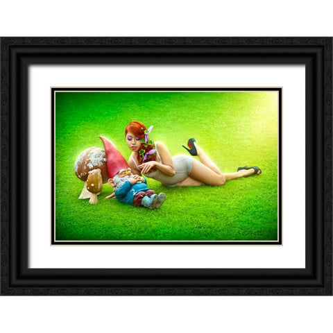 If I were a Fairy Black Ornate Wood Framed Art Print with Double Matting by Heine, Ben