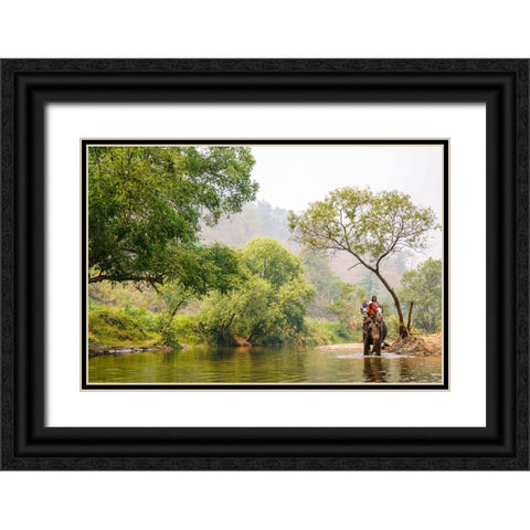 Thailand - 37 Black Ornate Wood Framed Art Print with Double Matting by Heine, Ben