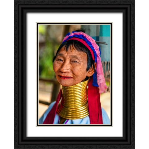 Thailand - 137 Black Ornate Wood Framed Art Print with Double Matting by Heine, Ben