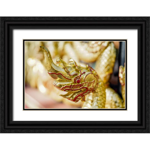 Thailand - 211 Black Ornate Wood Framed Art Print with Double Matting by Heine, Ben