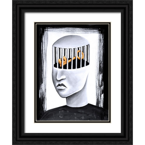 The Key to Your Soul Black Ornate Wood Framed Art Print with Double Matting by Heine, Ben