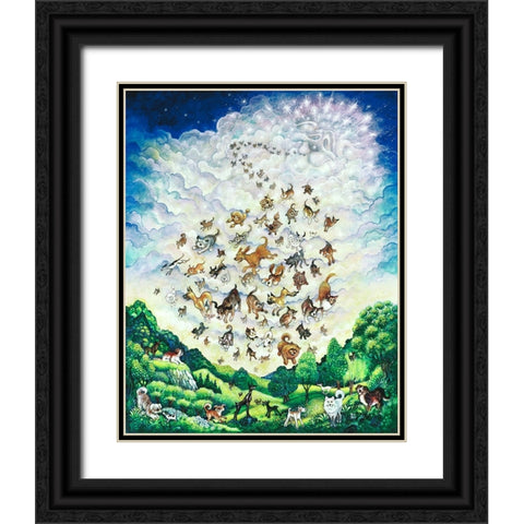 Canine Creation Black Ornate Wood Framed Art Print with Double Matting by Bell, Bill