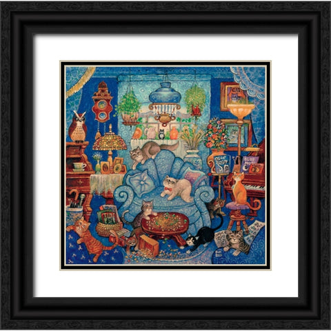 14 Black Ornate Wood Framed Art Print with Double Matting by Bell, Bill