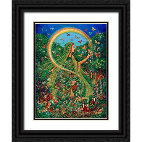 15 Black Ornate Wood Framed Art Print with Double Matting by Bell, Bill