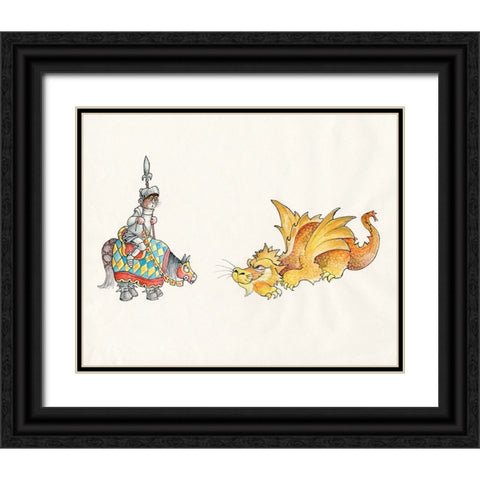 21A - Medival Black Ornate Wood Framed Art Print with Double Matting by Bell, Bill