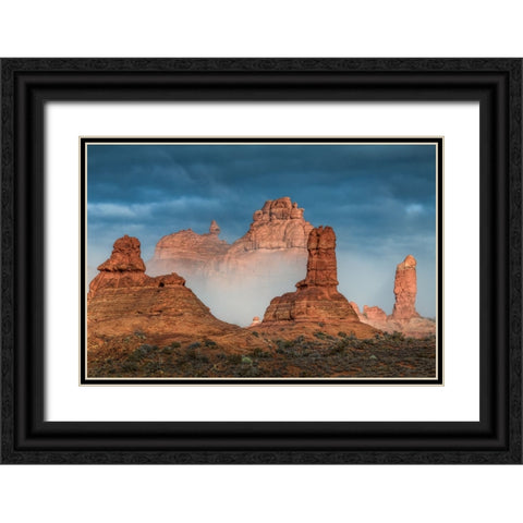 Rise Above It Black Ornate Wood Framed Art Print with Double Matting by Sherrell, Bill