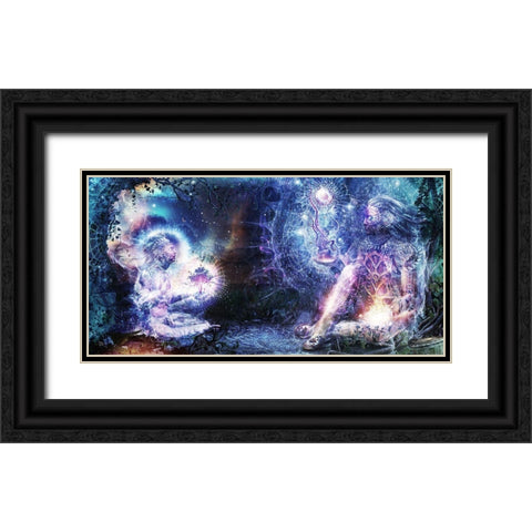 Shoulders And Giants Black Ornate Wood Framed Art Print with Double Matting by Gray, Cameron