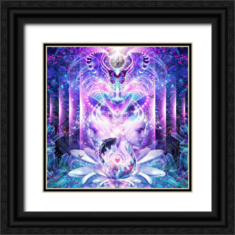 Quest For Mindfulness Black Ornate Wood Framed Art Print with Double Matting by Gray, Cameron
