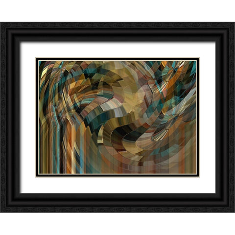 Mushrooms Forever Black Ornate Wood Framed Art Print with Double Matting by Manlove, David