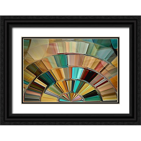 Southwestern Sunrise Black Ornate Wood Framed Art Print with Double Matting by Manlove, David