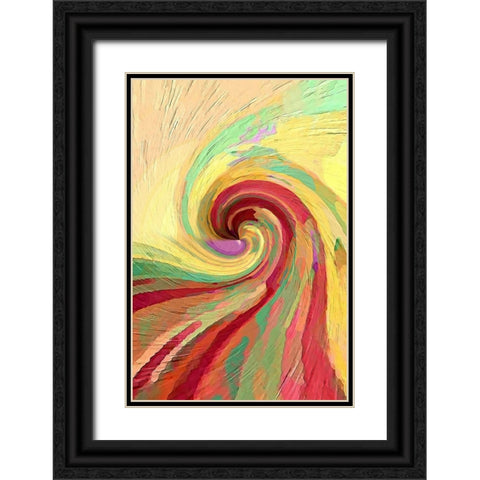 Sunfire Black Ornate Wood Framed Art Print with Double Matting by Manlove, David