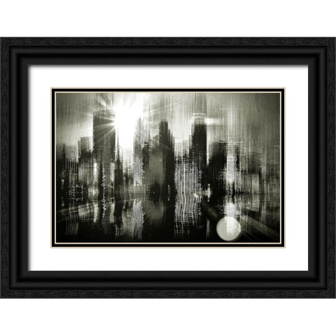 Minneapolis Apocalypse Black Ornate Wood Framed Art Print with Double Matting by Manlove, David