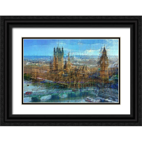 Westminster A Black Ornate Wood Framed Art Print with Double Matting by Manlove, David