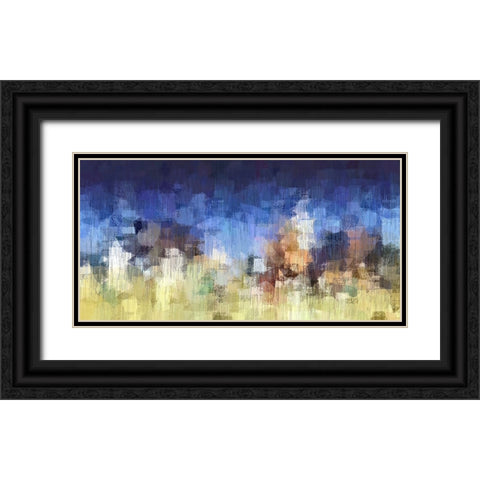 My City Digital Black Ornate Wood Framed Art Print with Double Matting by Manlove, David