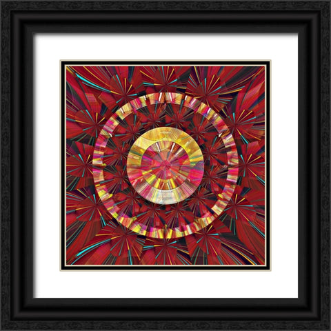 Pearl Electric Half-Hour Clock 3 Black Ornate Wood Framed Art Print with Double Matting by Manlove, David