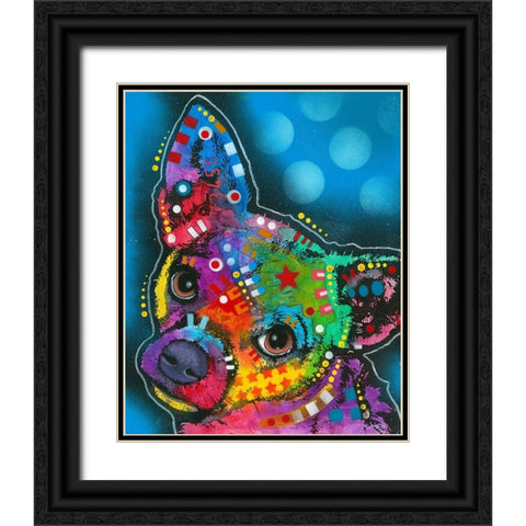 Pop Chihuahua Black Ornate Wood Framed Art Print with Double Matting by Dean Russo Collection