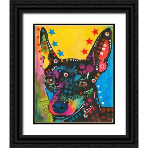 Portrait of a Pup Black Ornate Wood Framed Art Print with Double Matting by Dean Russo Collection