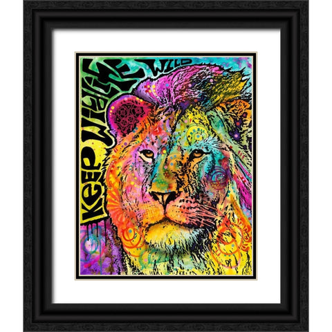 Keep the Wildlife Wild Black Ornate Wood Framed Art Print with Double Matting by Dean Russo Collection