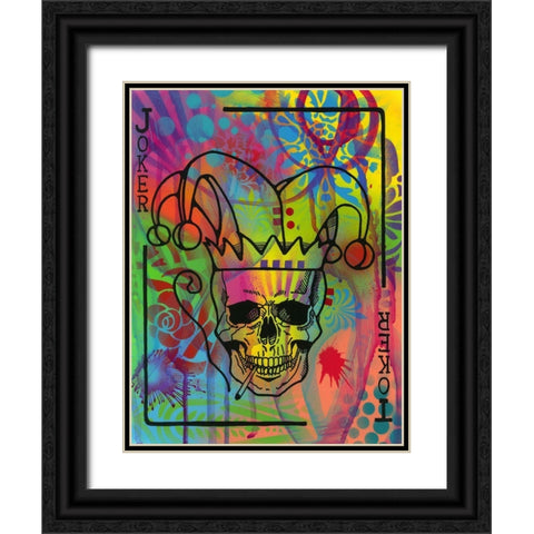 Jokers Wild Black Ornate Wood Framed Art Print with Double Matting by Dean Russo Collection