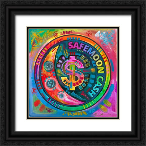 Safemoon Cash Black Ornate Wood Framed Art Print with Double Matting by Dean Russo Collection