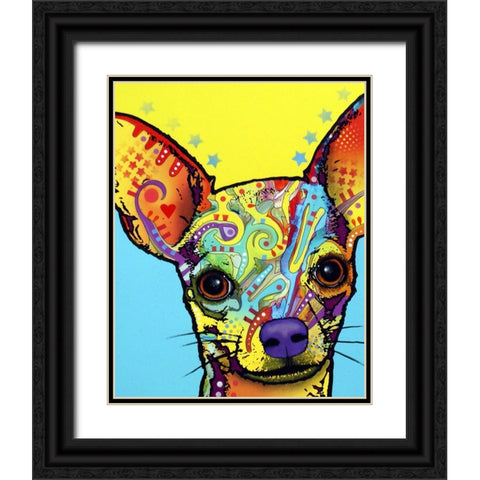 Chihuahua I Black Ornate Wood Framed Art Print with Double Matting by Dean Russo Collection