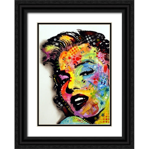 Marilyn Monroe II Black Ornate Wood Framed Art Print with Double Matting by Dean Russo Collection