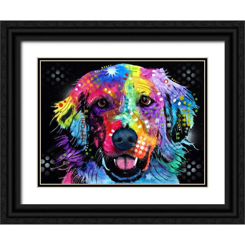Golden Black Ornate Wood Framed Art Print with Double Matting by Dean Russo Collection